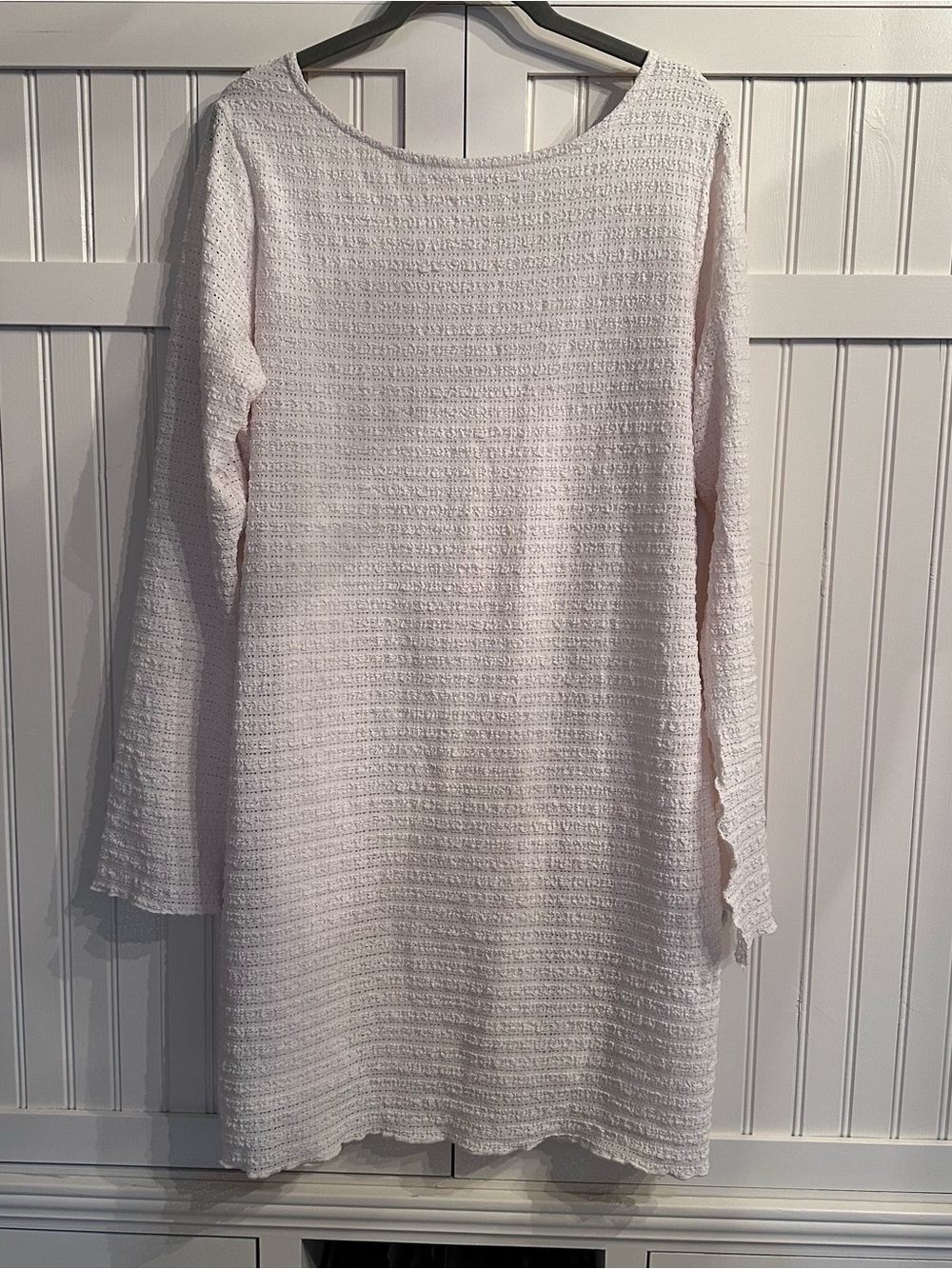 Wild Fable Cream Ribbed Bell Sleeve Dress Size XL